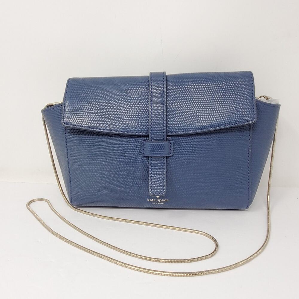 Kate Spade New York Riverside Street Emmie Petrol Blue Crossbody Bag Purse